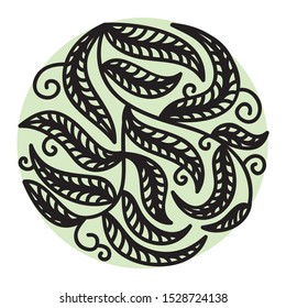Beautiful nature decorative element. Vector illustration