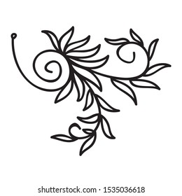 Beautiful nature decorative element. Vector illustration