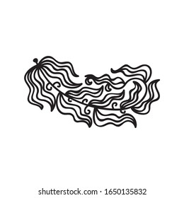 Beautiful nature decorative element. Vector illustration