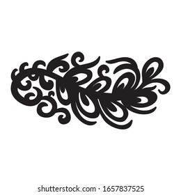 Bonito elemento decorativo natural. Ilustración del vector