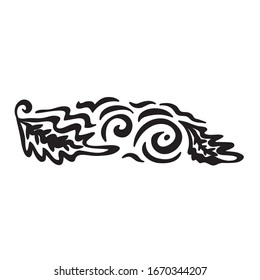 Beautiful nature decorative element. Vector illustration