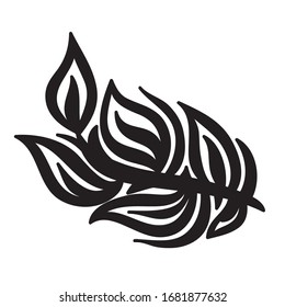 Beautiful nature decorative element. Vector illustration