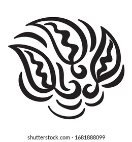 Beautiful nature decorative element. Vector illustration