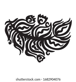 Beautiful nature decorative element. Vector illustration