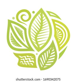 Beautiful nature decorative element. Vector illustration