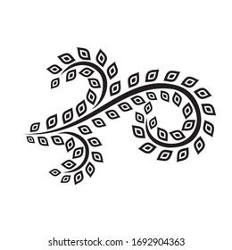 Beautiful nature decorative element. Vector illustration