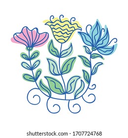 Beautiful nature decorative element. Vector illustration