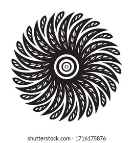 Beautiful nature decorative element. Vector illustration