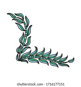 Beautiful nature decorative element. Vector illustration