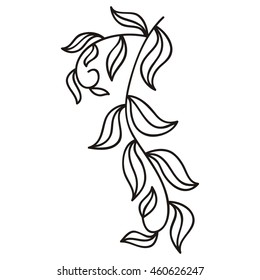Beautiful nature decorative element. Vector illustration.