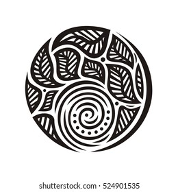 Beautiful nature decorative element. Vector illustration.