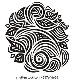 Beautiful nature decorative element Vector illustration.