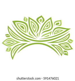 Beautiful nature decorative element. Vector illustration.