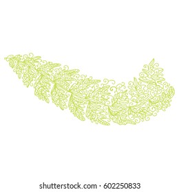 Beautiful nature decorative element. Vector illustration.