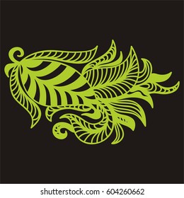 Beautiful nature decorative element. Vector illustration.