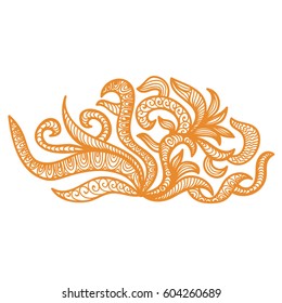 Beautiful nature decorative element. Vector illustration.