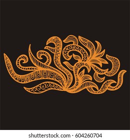 Beautiful nature decorative element. Vector illustration.