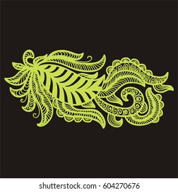 Beautiful nature decorative element. Vector illustration.