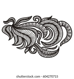 Beautiful nature decorative element. Vector illustration.