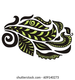 Beautiful nature decorative element. Vector illustration.
