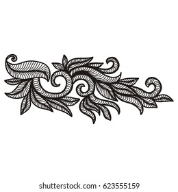 Beautiful nature decorative element. Vector illustration.