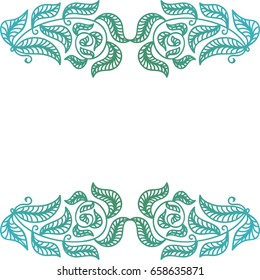 Beautiful nature decorative element. Vector illustration.