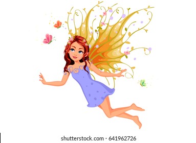 Flying Stock Vector (Royalty Free) 641962726