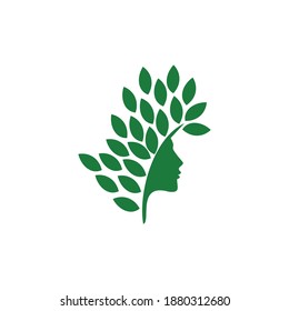 Beautiful Nature Flat Bee Icon Logo