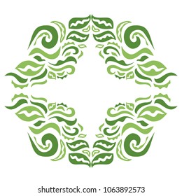 Beautiful nature frame. Vector illustration