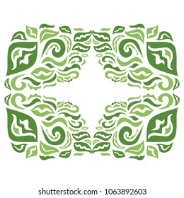 Beautiful nature frame. Vector illustration