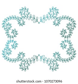 Beautiful nature frame. Vector illustration