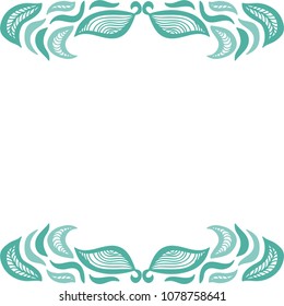 Beautiful nature frame. Vector illustration
