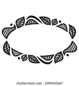 Beautiful nature frame. Vector illustration