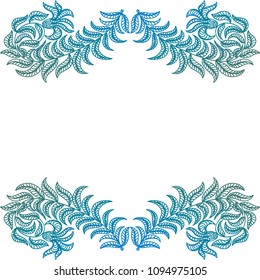 Beautiful nature frame. Vector illustration