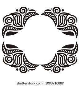 Beautiful nature frame. Vector illustration