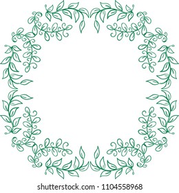 Beautiful nature frame. Vector illustration