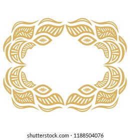 Beautiful nature frame. Vector illustration