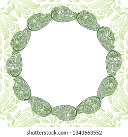 Beautiful nature frame. Vector illustration