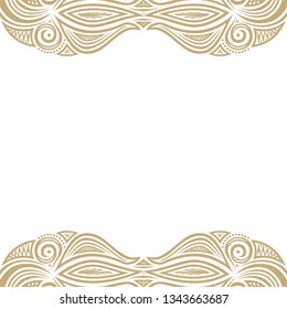 Beautiful nature frame. Vector illustration