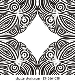Beautiful nature frame. Vector illustration
