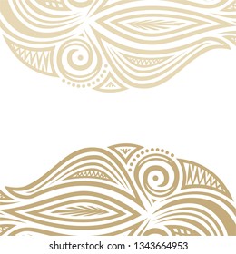 Beautiful nature frame. Vector illustration
