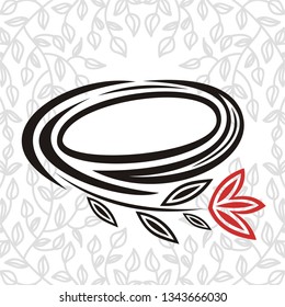 Beautiful nature frame. Vector illustration