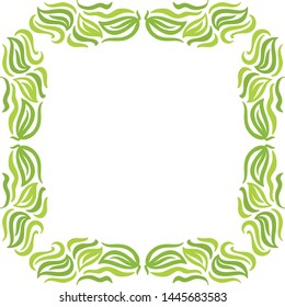 Beautiful nature frame. Vector illustration