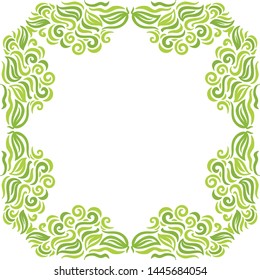 Beautiful nature frame. Vector illustration