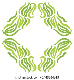 Beautiful nature frame. Vector illustration