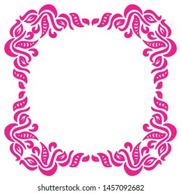 Beautiful nature frame. Vector illustration