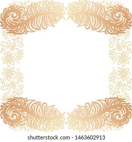 Beautiful nature frame. Vector illustration