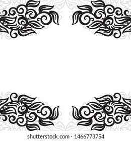 Beautiful nature frame. Vector illustration
