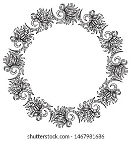 Beautiful nature frame. Vector illustration