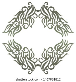 Beautiful nature frame. Vector illustration